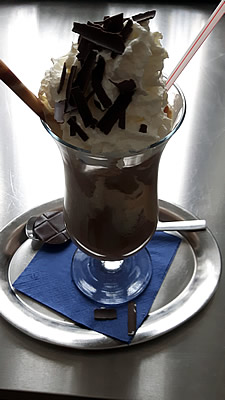 Eiskaffee-Schokolade